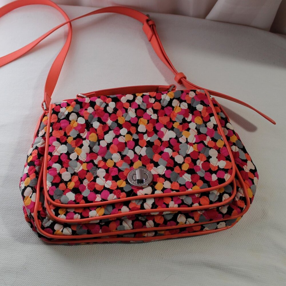 NWOT Vera Bradley Pixie Confetti Shoulder Crossbody Bag Retired Pattern